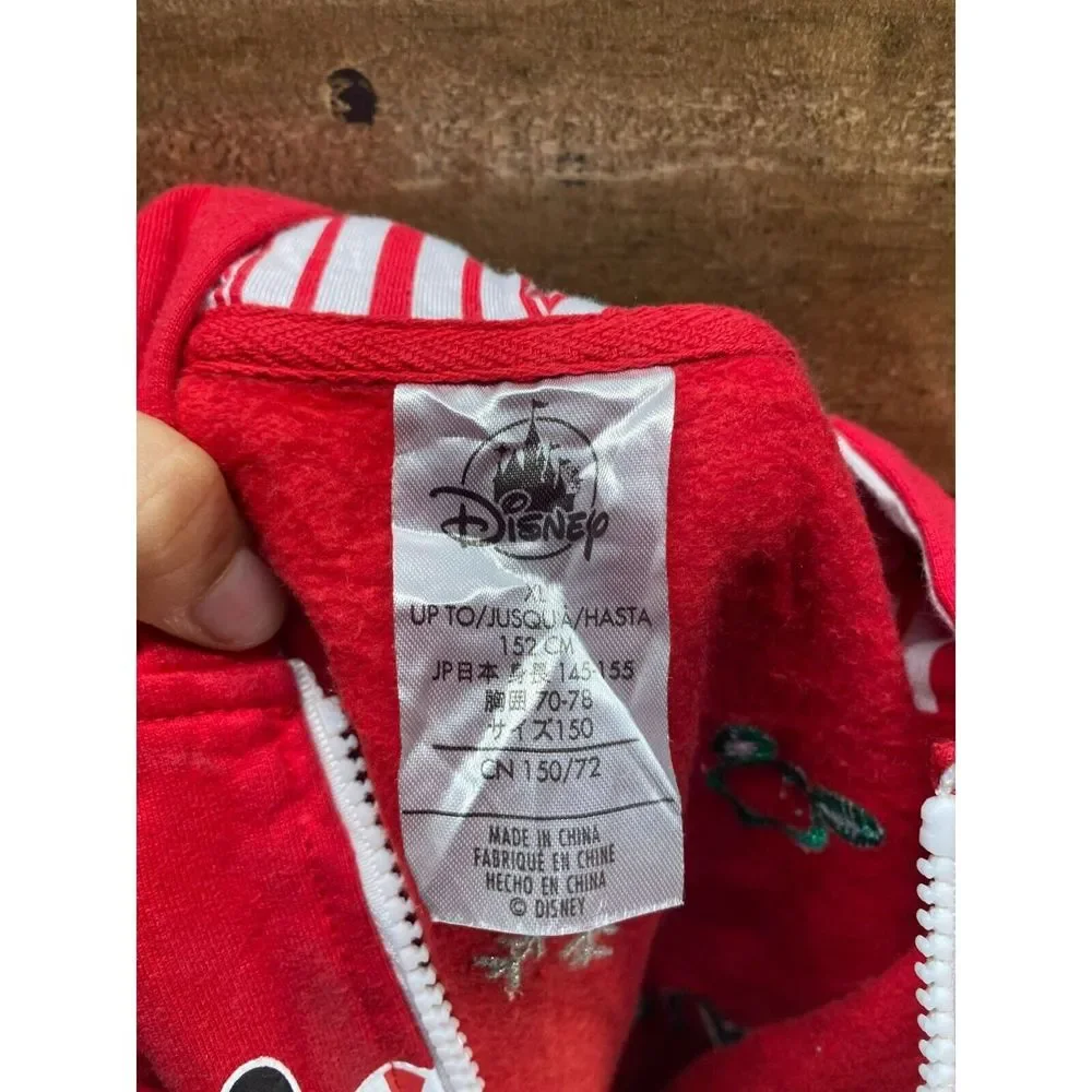 Disney‎ Youth Mickey and Minnie Mouse Zip Up Jacket Size X-Large
